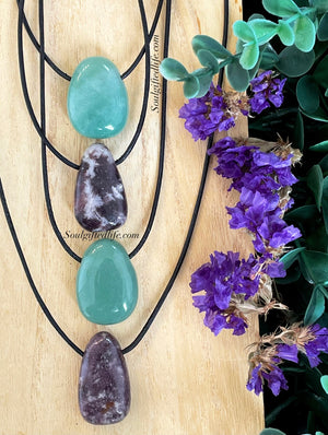 Gemstone Pendant with Necklace