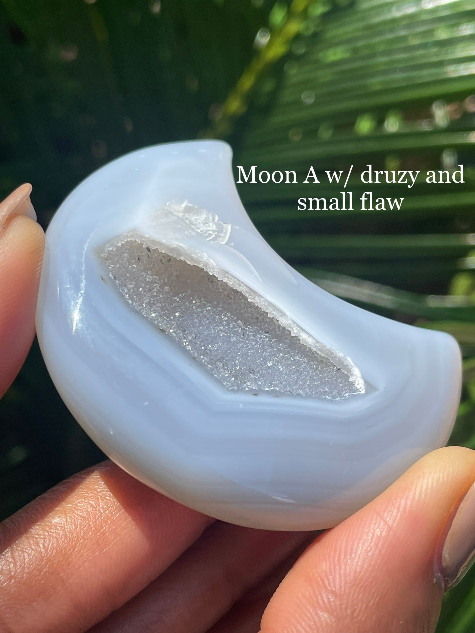 Agate Moon Carving