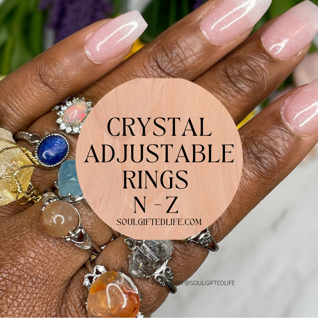 Crystal Adjustable Rings (N-Z)