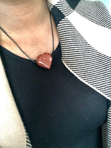 Heart Shaped Gemstone Necklaces