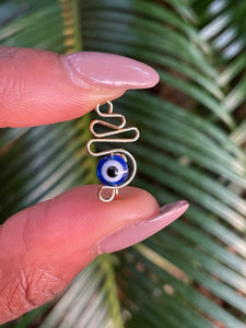 Evil Eye Nose Cuff, Clip On Ring