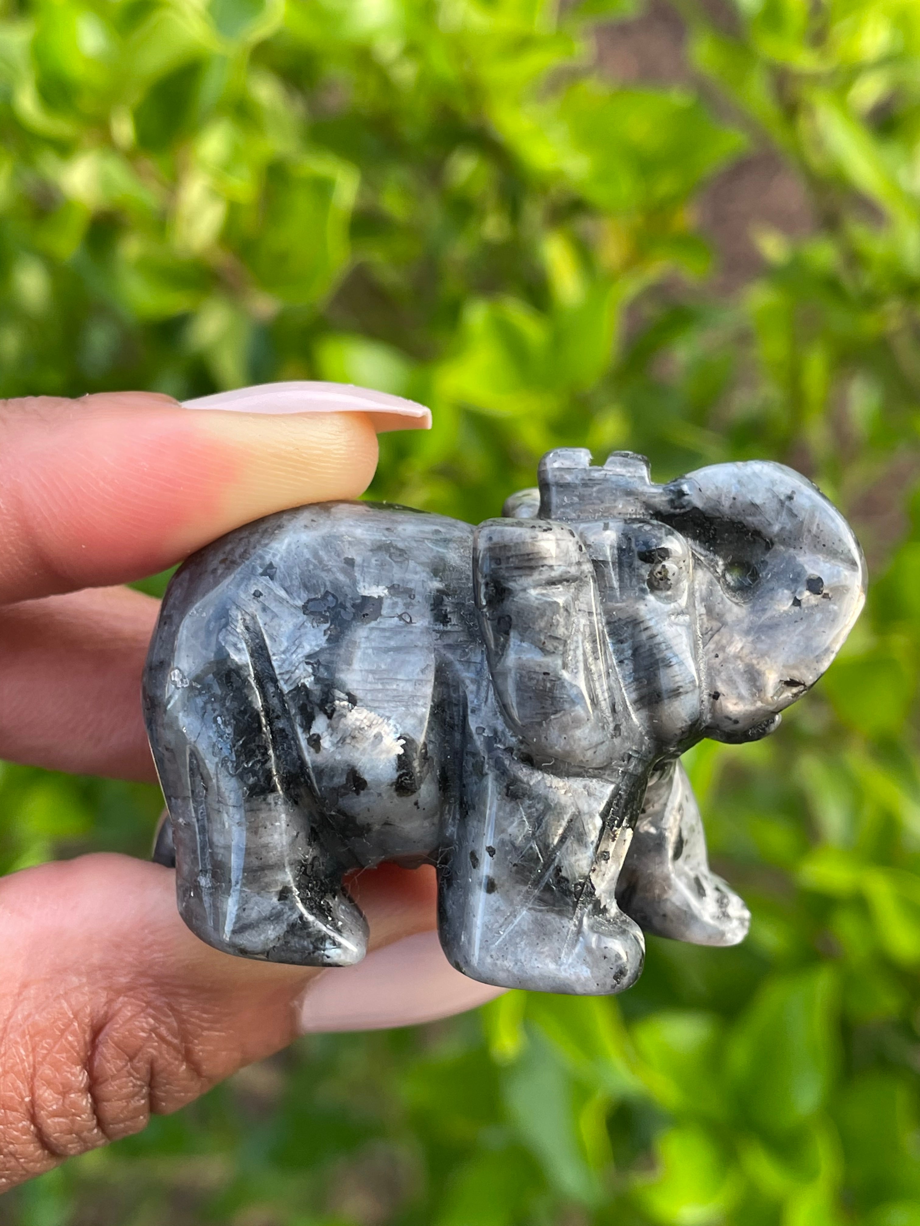 Elephant Crystal Carvings (Various)