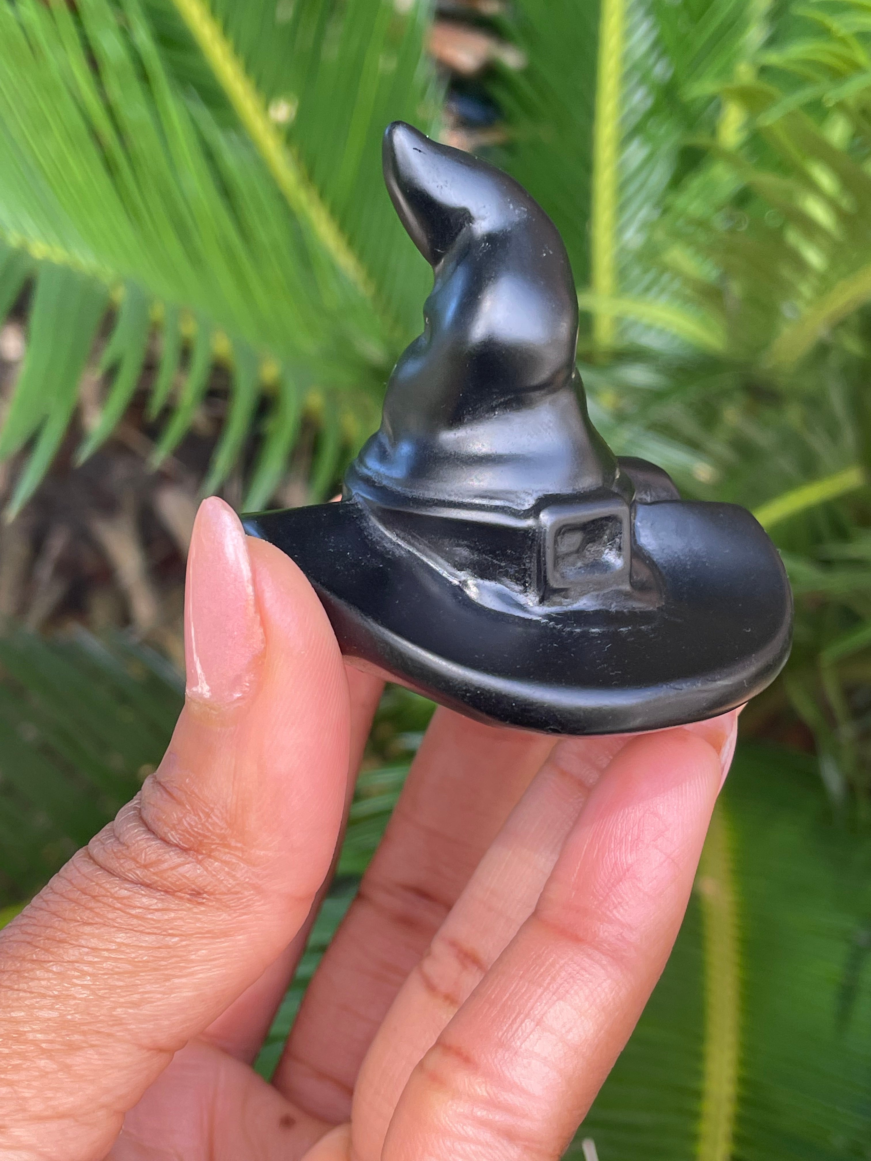 Witch Hat Crystal Carving