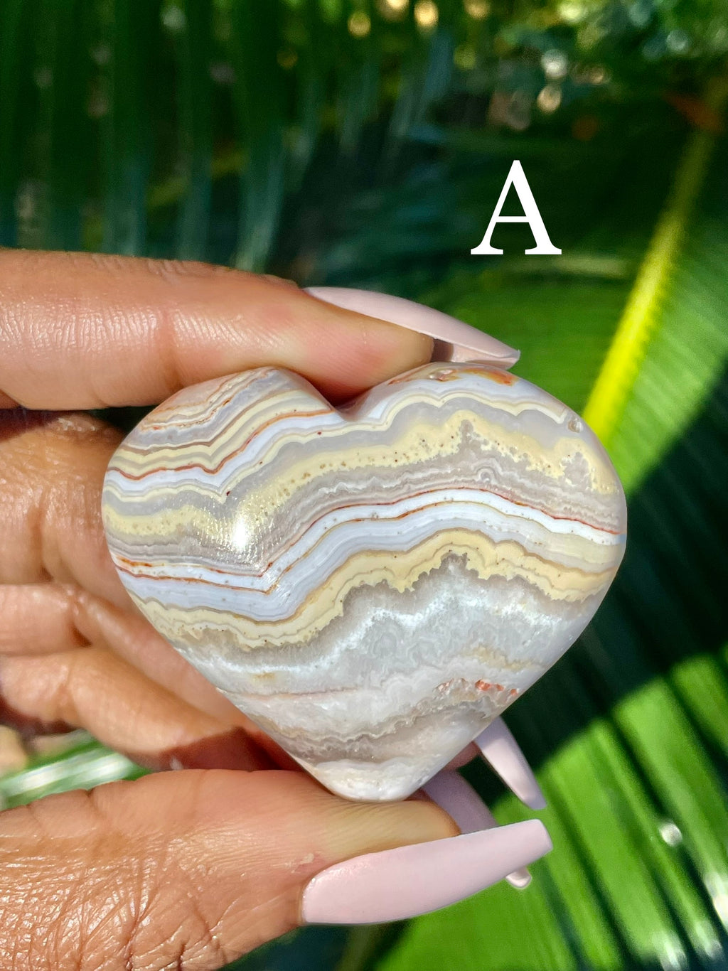 Crazy Lace Agate Hearts