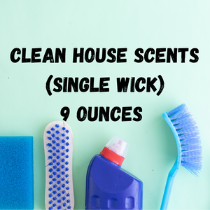 Single wick, 7oz candle (Clean House Scents)